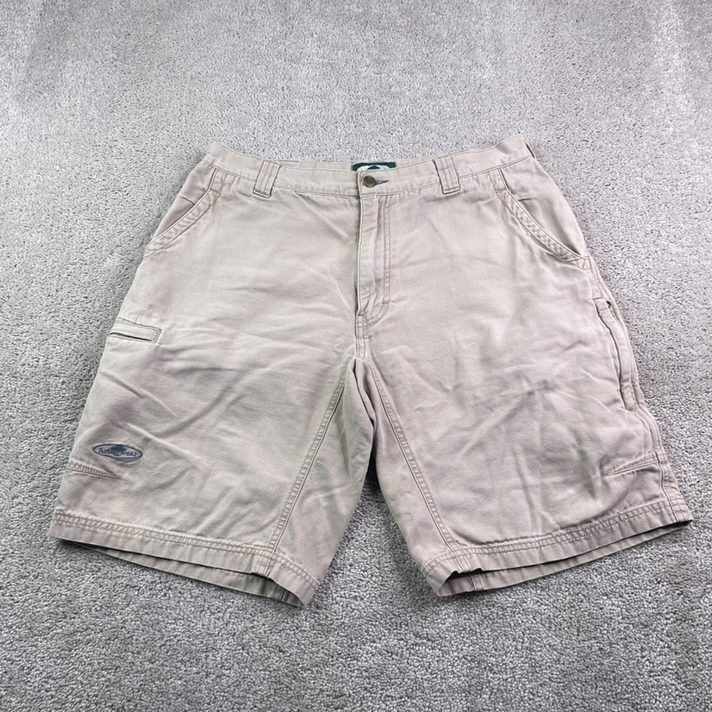 Arborwear Shorts Mens 34 Tan Canvas Cargo Utility Workwear Tree Climber